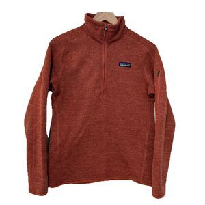 Patagonia Women’s Full Zip Better Sweater Fleece Jacket Orange Red Medium